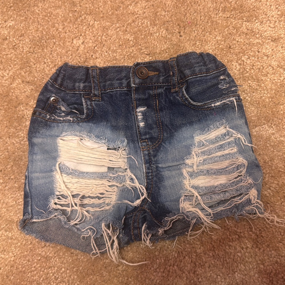The Children's Place Distressed Denim Shorts - Blue